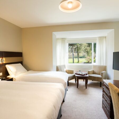 Triple Bedroom overlooking monastic City in Glendalough Hotel County Wicklow