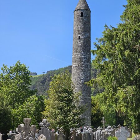 St Kevins Tower in Glendalough