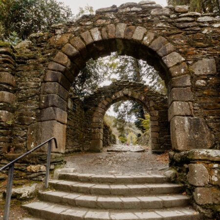 The Medieval Arch in Glendalough Monastic Site