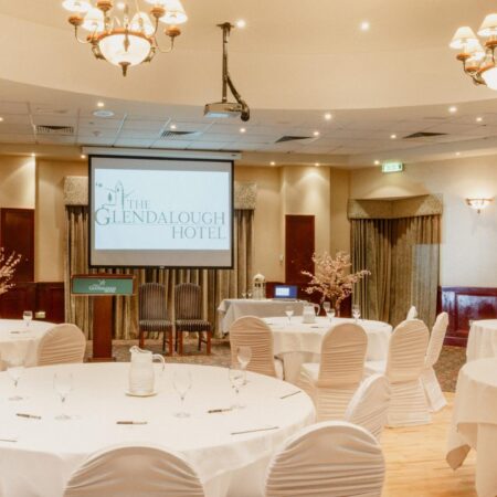 The Glendalough Suite Cabaret style with black out curtains