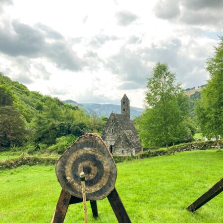 Team buiding in Glendalough Hotel upper garden