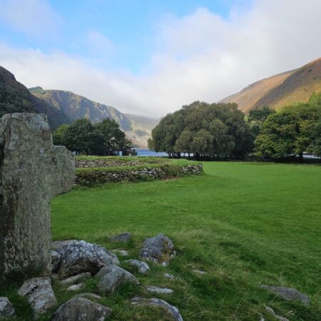 View of Upper Lake in Glendalough from the ancient ruins