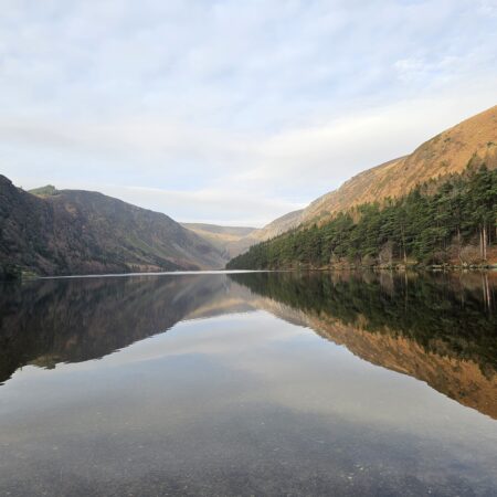 Upper Lake at Glendalough in Winter