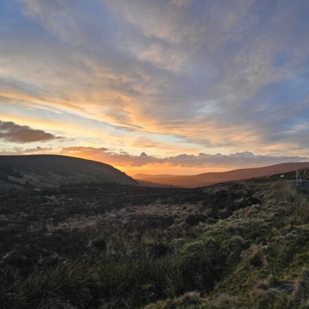 Sunset on Wicklow Gap