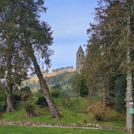 View from Glendalough Hotel Garden
