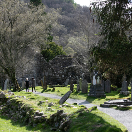 Spring in the Monastic City in glendalough beside the glendalough Hotel